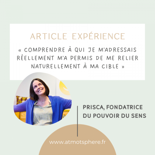 Article experience - Prisca - Pouvoir du Sens